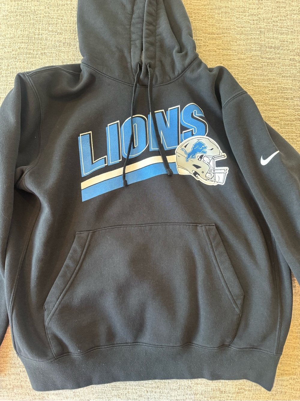 Nike Black and White Label Pullover Hoodie